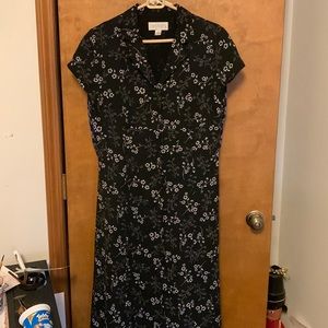 Polyester maxi dress (dry clean only)